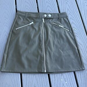Wild fable leather mini skirt, NWOT, size 0